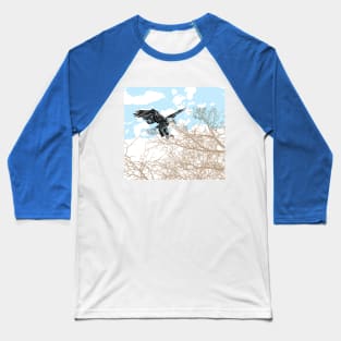 Bald eagle print Baseball T-Shirt